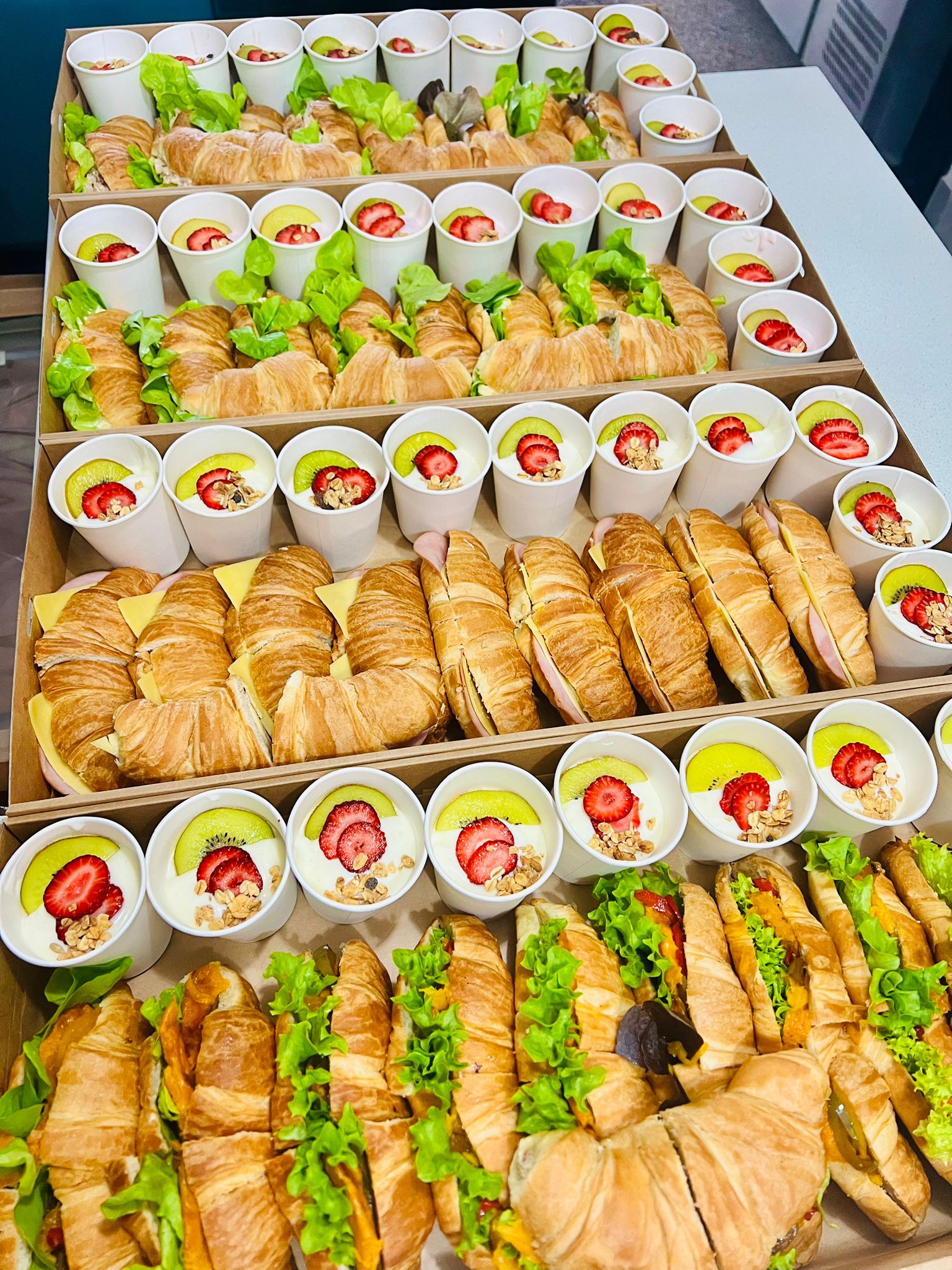 Cold Brekki Box with assorted breakfast items