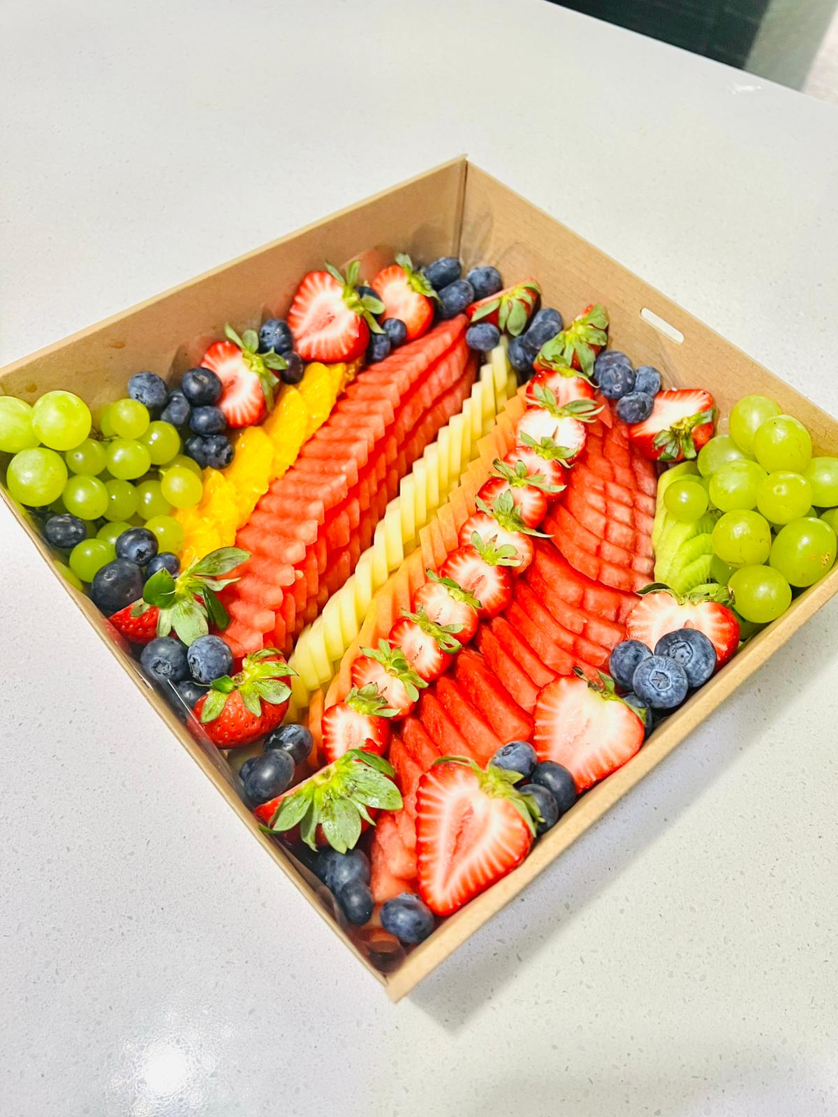 Small Fruit Box with sliced seasonal fruit
